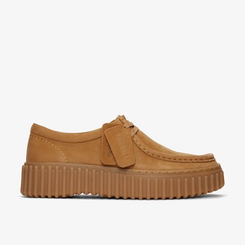 Обувь Clarks Womens Torhill Bee Light Tan Nubuck Shoes 8 Medium