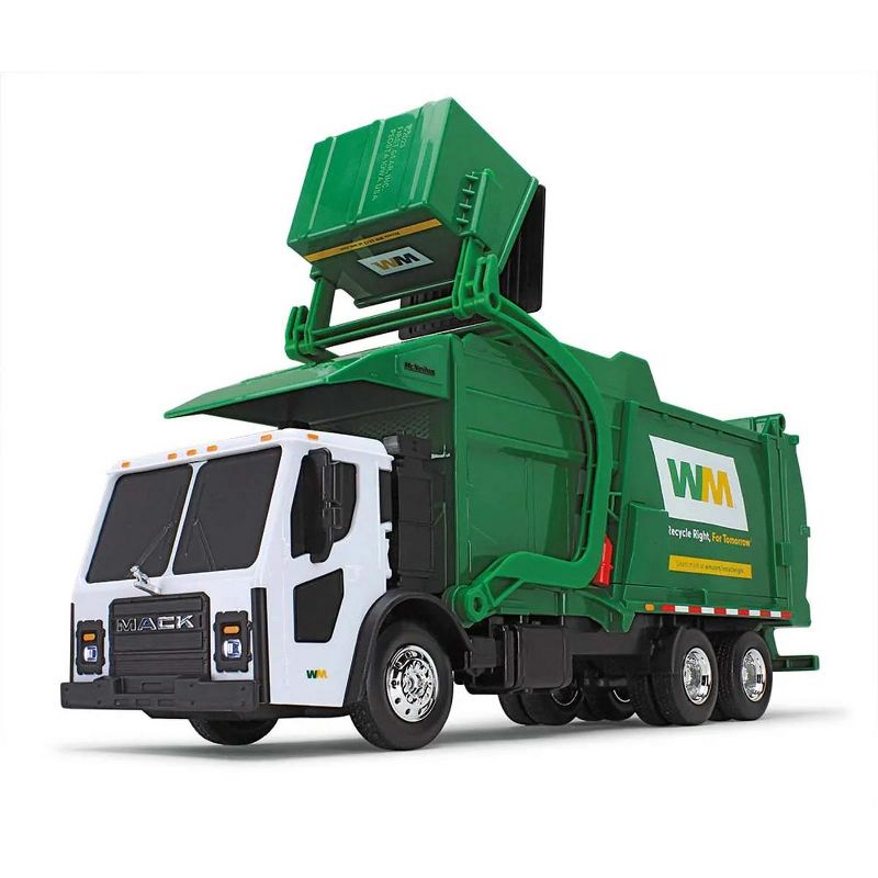 First Gear 1/25 Waste Management Mack LR Garbage Truck with Mcnelius Meridan Front Load Refuse Bin 70-0616D, 2 of 6