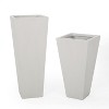 Christopher Knight Home Ella Outdoor Tapered Lightweight Concrete Large and Small Planters (Set of 2) - 2 of 4