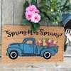 Farmhouse Living Spring Has Sprung Farm Truck Coir Doormat - 18" x 30" - Natural - Elrene Home Fashions - 3 of 4