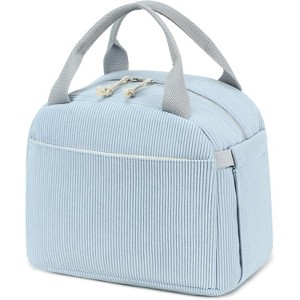 Lunch Bag for Women Men Cute Corduroy Lunch Tote Bags Reusable Insulated Lunch Box Large Capacity Reusable Insulated Cooler for Work Picnic or School - 1 of 4