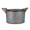 YUHAO Set of 3 Huxley Metal Decorative Planters - Modern Iron Art Pots for Indoor Outdoor Home Garden Decor - 4 of 4