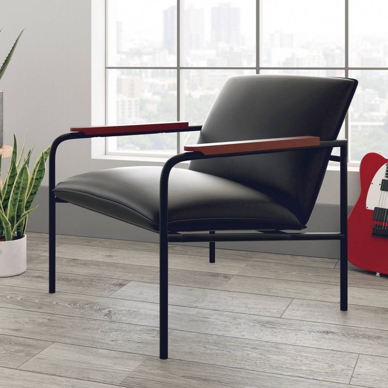 Boulevard Cafe Metal Accent Lounge Chair - Sauder, 3 of 4