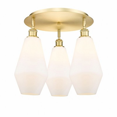 Cindyrella - 3 Light Flush Mount In Industrial Style-14.5 Inches Tall and 18.75 Inches Wide