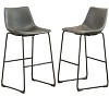 NicBex Dining Chairs Set of 2 PU Leather Barstools Chairs for Dining Table with Metal Legs Suitable for Kitchen, Home Bar - 2 of 4
