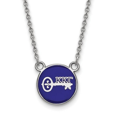 Black Bow Jewelry Sterling Silver Kappa Kappa Gamma Greek Life Necklace 18 Inch