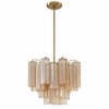 Crystorama Lighting Addis 4 - Light Chandelier in  Aged Brass - 4 of 4