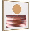 Amanti Art Reflection I Yellow Red by Moira Hershey Canvas Wall Art Print Framed 22 x 22-in. - 3 of 4