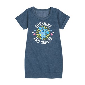 - Blue's Clues & You! - Daddy Is My Sunshine Graphic Short Sleeve Fleece Dress - 1 of 4