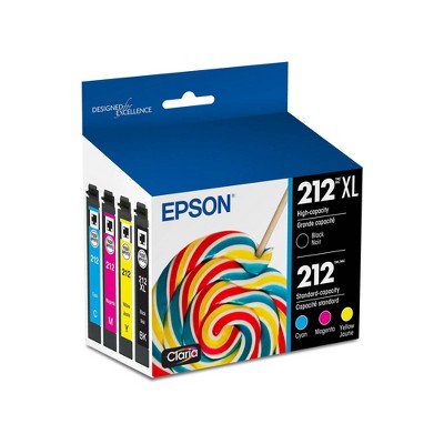Epson 212XL Black C/M/Y Combo Pack Ink Cartridges (T212XL-BCS)