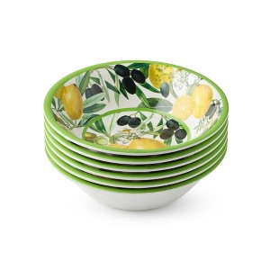 Certified International (Set of 6) 22oz Limone Melamine All Purpose Bowls - 1 of 4