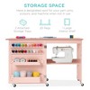Best Choice Products Sewing Machine Table & Desk w/ Craft Storage and Trays - 3 of 4