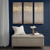 MAYEERTY Gold Foil Abstract 3-piece Canvas Interior Wall Decoration - 4 of 4