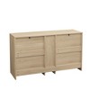 Okak Rustic Sideboard Storage Cabinet with Rattan Mesh Doors, Wooden Buffet Cabinet for Kitchen/Dining Room/Hallway - 4 of 4