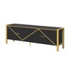 NicBex TV Stand Modern Minimalist TV Cabinet Entertainment Center with 2 Spacious Cabinets for TVs up to 75 Inches for Living Room - 3 of 4