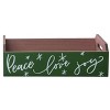 Transpac MDF Merry Container Set of 2 Christmas Home Decorations - 2 of 2