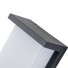 C Cattleya LED Outdoor Wall Light Architectural Grey Wall Sconce with Acrylic Shade - 4 of 4
