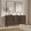 WyndenHall Pearson 3 Door Sideboard Buffet / Storage Cabinet Walnut Brown - 3 of 4