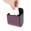 Unique Bargains Universal Car Trash Can Hanging Trash Bin Faux Leather Rhinestones 1 Pcs Black Pink - 4 of 4