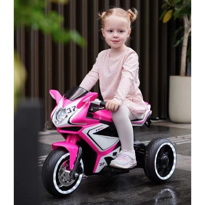 Lomsoe 6V Kids Electric motorcycle/ Cheap Kids toys motorcycle/Kids electric car/electric ride on motorcycle 3-4 years girls