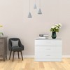 KTMBDW 3-Drawer Dresser with Metal Handles Bedside Night Stand for Bedroom, White - 2 of 4