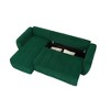 105.2" L-Shaped Convertible Sectional Sofa Bed with Adjustable Backrests & Storage Chaise - 3 of 4