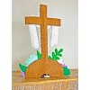 THE MANTEL SERIES ™ | MerryStockings He is Risen Easter Cross - 3 of 3