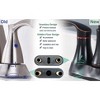 PAGED Bathroom Faucet with 360 Degree High Arc Swivel Spout, 2-Handle Centerset Vanity Sink Faucet with Pop-up Drain & Supply Hoses - 4 of 4