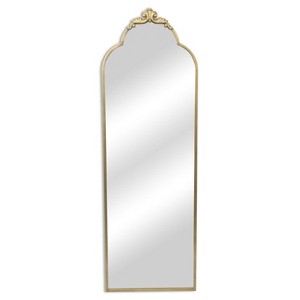 Cheung's Everlaine Modern Victorian Black Floor Mirror - 1 of 4