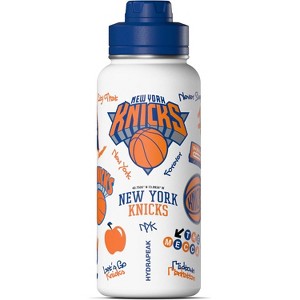 NBA Officially Licensed New York Knicks 32oz Stainless Steel Double Wall Water Bottle with Chug Lid and Handle - Celebrating The City Of New York - 1 of 4