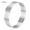 Unique Bargains Heat-Resistant Perforated Stainless Steel Cake Rings for Baking - 3 of 4