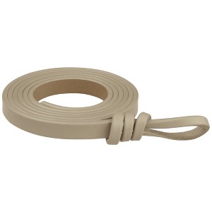 Elerevyo Women's Faux Leather Skinny Belt for Dress Adjustable Knotted Thin Waist Belts - 1 of 4