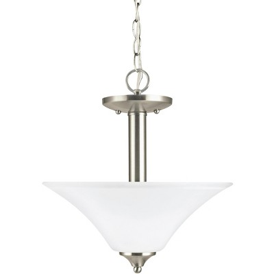 Generation Lighting Holman 2 light Brushed Nickel Ceiling Fixture 77806-962