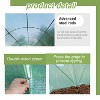 FDW Portable Greenhouse 6.5FT Height with Zipper Curtains PE Cover Steel Frame, Green - 4 of 4