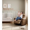 Faux PU Leather Manual Recliner Chair with Extra Plush 1.5X Sponge Comfort Arm and Back, Spacious Lazy Chair - 3 of 4
