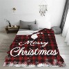 Lomsoe Christmas Throw Blanket, Red Merry Christmas Decorations Winter Warm Flannel Throw Blanket Farmhouse Holiday Xmas Blankets. - 4 of 4