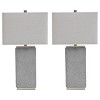 Set of 2 Amergin Grain Poly Table Lamps - Signature Design by Ashley: Contemporary Lighting, UL Listed - 3 of 4