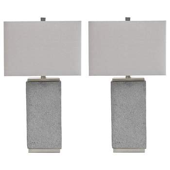 Set of 2 Amergin Grain Poly Table Lamps - Signature Design by Ashley