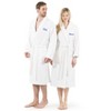 Linum Home Textiles 100% Turkish Cotton Embroidered ''Hers'' Terry Bathrobe in Bookman Font - 3 of 3