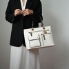 MKF Collection Julia Vegan Leather Color-block Women’s Satchel Bag by Mia k - 3 of 4