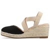 Journee Women's Ashlee Medium and Wide Width Espadrille Wedge Sandals - 2 of 4