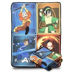 Bazillion Dreams Avatar The Last Airbender Aang Toph Beifong Katara Zuko Fleece Softest Comfy Throw Blanket for Adults & Kids| Measures 60 x 45 Inch - 1 of 4