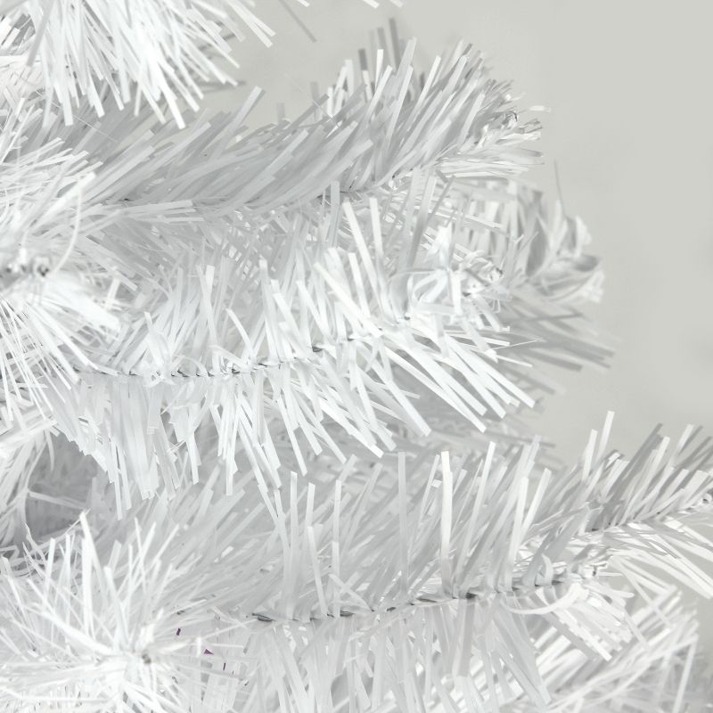 Northlight 7.5' Unlit Artificial Christmas Tree White Winston Pine Pencil, 3 of 4