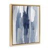 Stupell Industries Layers of Blue and White Abstract Movements Floating Frame Canvas Art - 2 of 4
