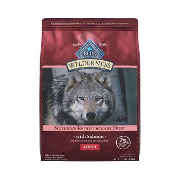 Blue Buffalo Wilderness High Protein Natural Adult Dry Dog Food plus Wholesome Grains with Salmon - 13lbs