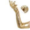 INSPIRE CHIC Women's Faux Leather Shiny Full Finger Opera Long Evening Gloves - 3 of 4