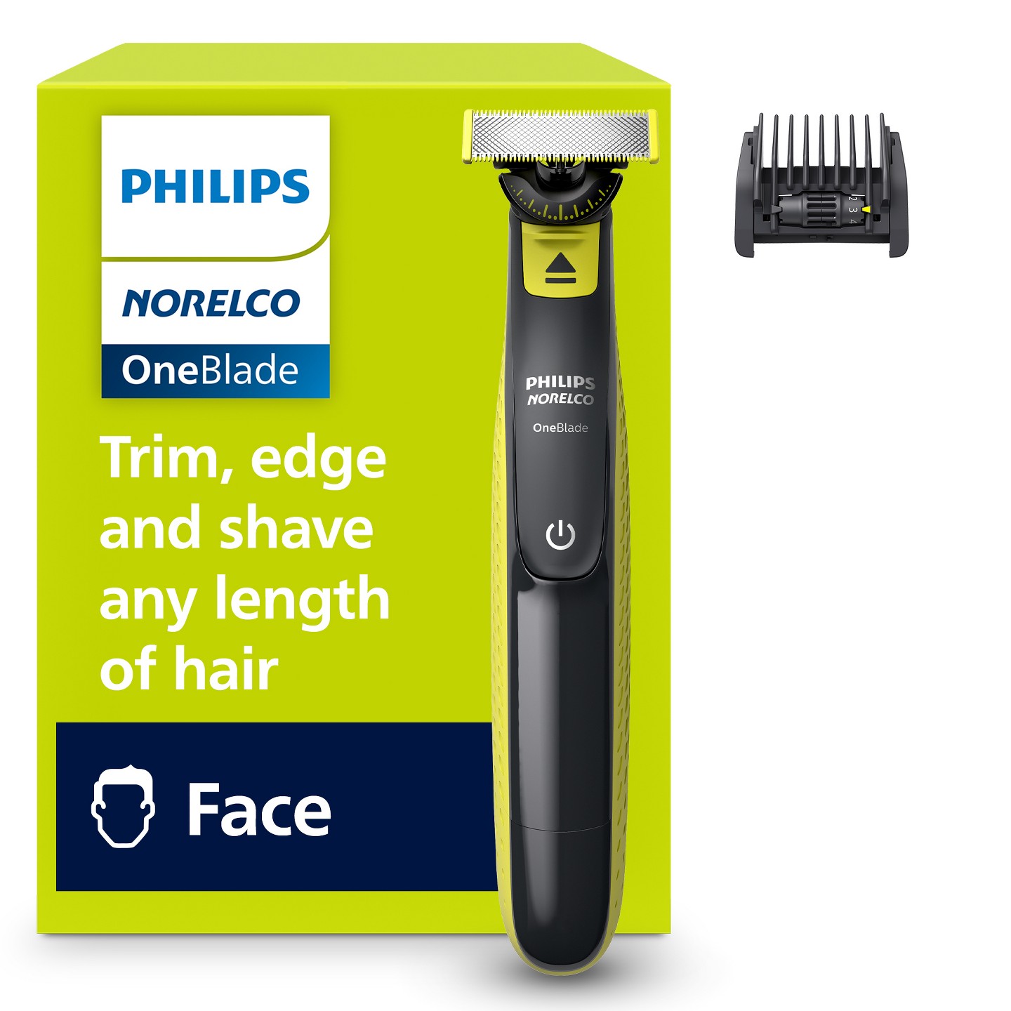 Мужская электробритва-триммер Philips Norelco OneBlade 360 Face, QP2724/70 — фото 7