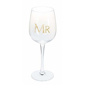 Ganz Clear Stemmed Wine Glass, Mr (Set of 1) - 1 of 1
