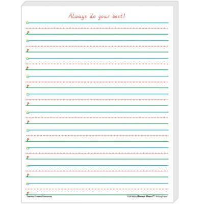 Teacher Created Resources Smart Start 1-2 Writing Paper: 100 Sheets (Pack of 2)