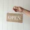 Open or Closed Sign Natural Mango Wood & Metal by Foreside Home & Garden - 2 of 4
